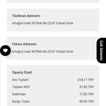 Siparişim Ne Ürün Var Ne Cevap