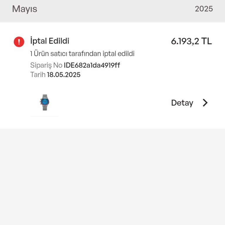 Siparişim İptal Edildi, Fiyat Yükseldi