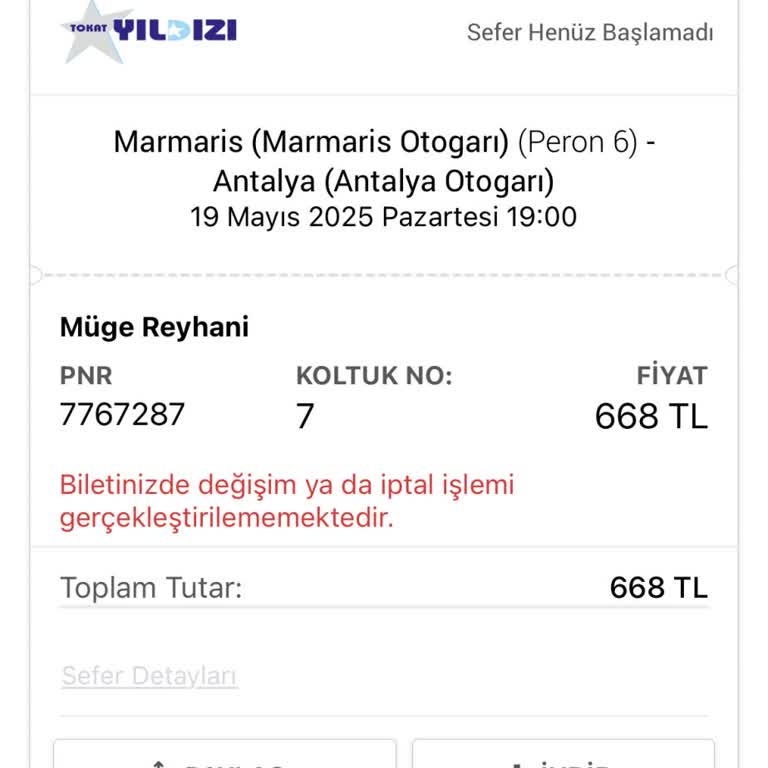 Obilet Değişim Hakkı Sunmasına Rağmen Biletimi Değiştiremiyorum Müşteri Hizmetleri İlgisiz