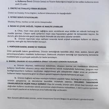 Garanti Kapsamındaki Cihaz İçin Onarım Ücreti Talep Ediliyor