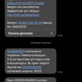 Vodafone Kampanya Vaadi Yerine Getirilmedi, Bakiye Yüklenmedi Mağduriyet Yaşadım