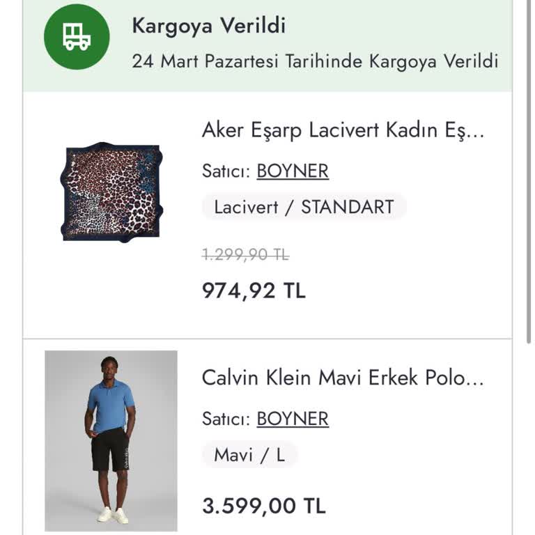 Boynerden Alınan Ürünler Teslim Edilmedi Para İadesi Yapılmıyor