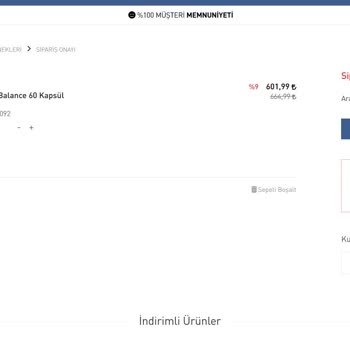 Dermoevim İndirim Kuponu Tanımlanıyor, Fakat İndirim Uygulanmıyor