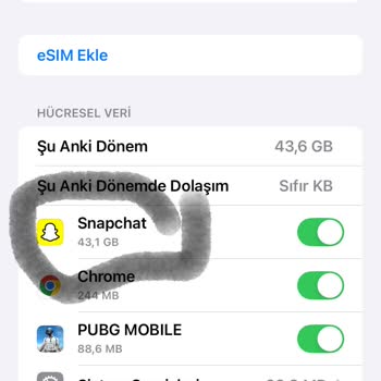 2 Saatte Snapchat 40 GB İnternet Tüketti Acil Çözüm İstiyorum