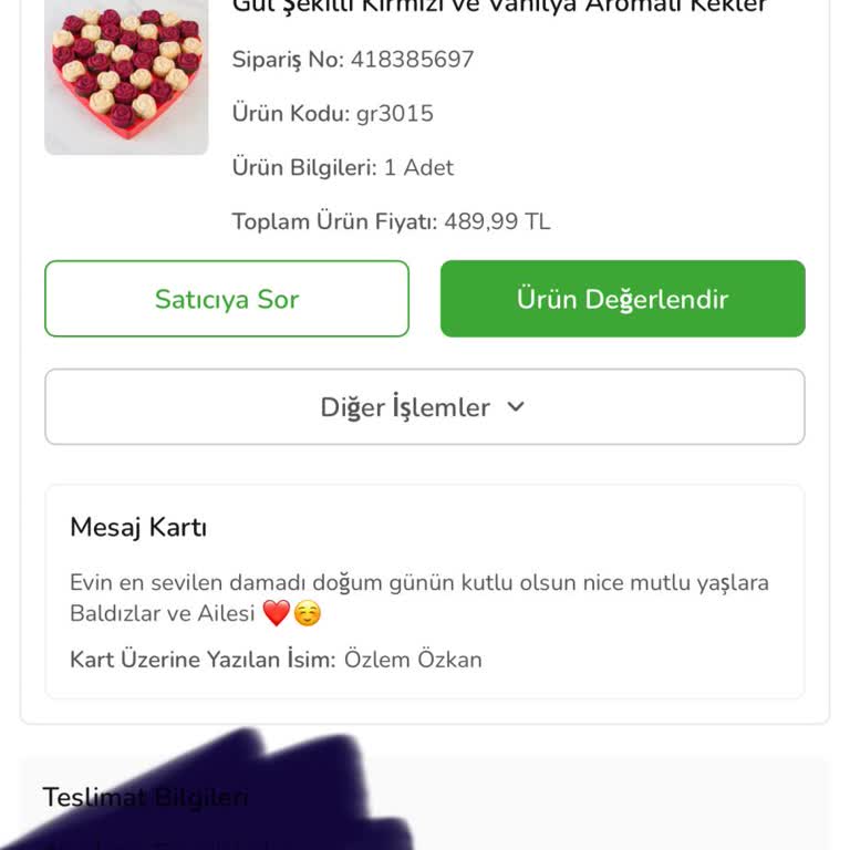 Geç Teslimat Ve Bozuk Ürün Nedeniyle Mağduriyet Yaşadım