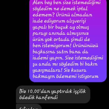 Siparişimde Hatalı Ürün Ve İade Sorunu Yaşadım, Mağduriyetim Giderilmedi