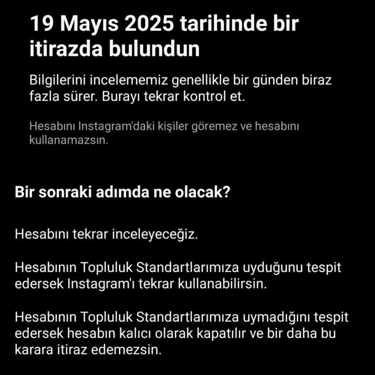 Instagram Hesabım Haksız Yere Askıya Alındı, Acil Çözüm Bekliyorum