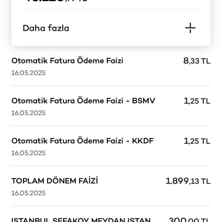 Kredi Kartı Ekstreme Sürekli Yüksek Faiz Yansıtılıyor