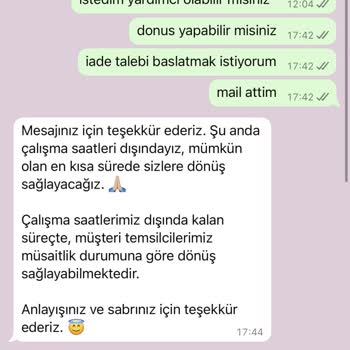 İade Talebime Cevap Verilmiyor, Mesajlar Gizleniyor!