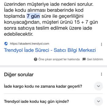 Trendyol'da İade Kodu Mağduriyeti ve Yanıltıcı Bilgilendirme