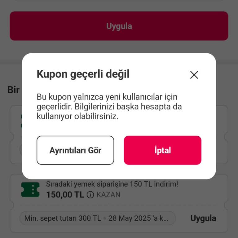 Kampanya Koşullarında Belirtilmeyen Kısıtlama Mağduriyeti