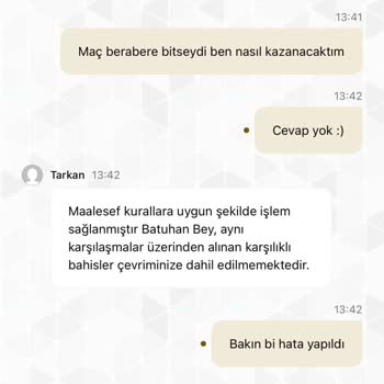 Hesabımdaki Bakiyenin İzinsiz Çekilmesi Ve Destek Eksikliği