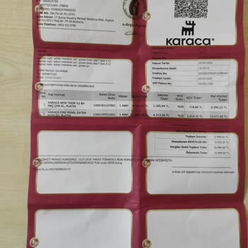 Karaca Fine Parly Extra Nish Platin zerbrochen, falsches Material und verzögerte Lieferung!