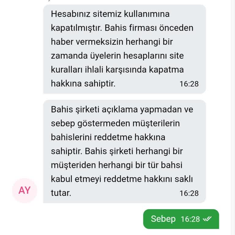Bahis Kazancımı Çekemedim, Hesabım Gerekçesiz Kapatıldı