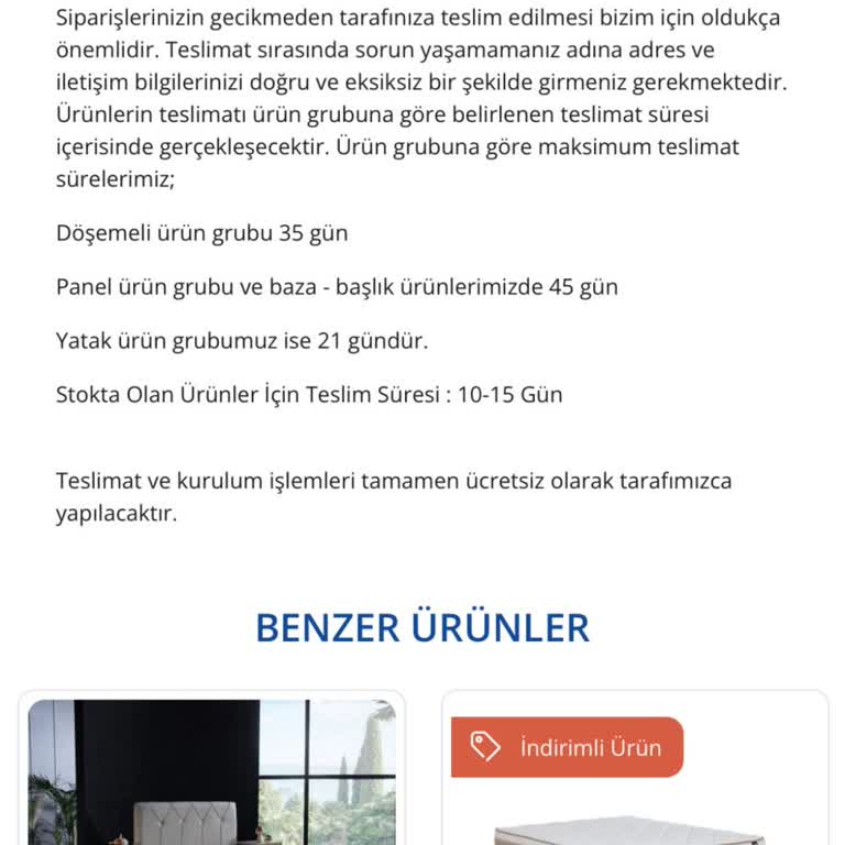 Yatak Siparişim 33 Gündür Teslim Edilmedi