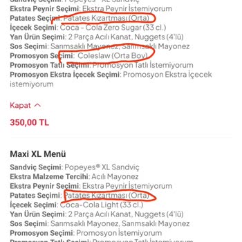 Eksik Ürün Ve Yetersiz İade Tutarıyla Popeyes Mağduriyeti