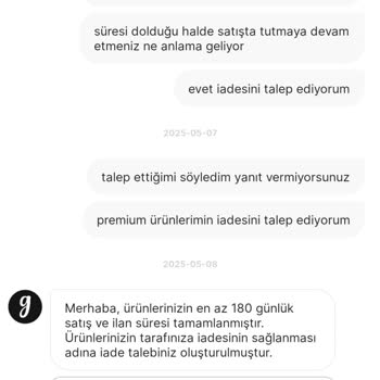 Gardrops Premium'da Ürünlerim Ucuz Fiyata Satıldı, İade Süreci Tamamlanmıyor