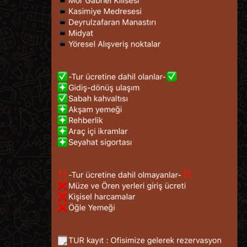 Nejla Turizm Urfa-Mardin Turunda Verilen Sözlerin Tutulmaması ve Güvenlik Sorunları