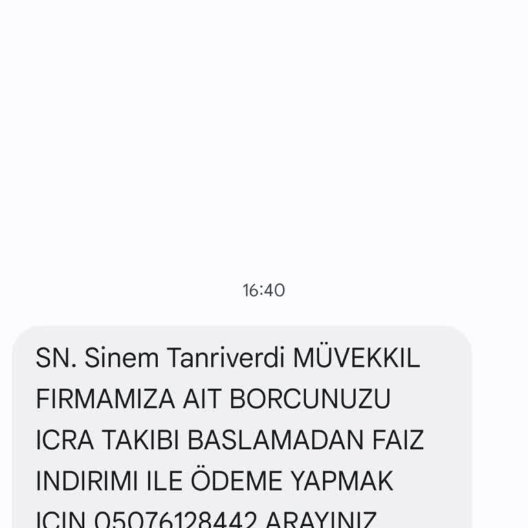Borçlu Olmadığım Halde Hukuk Bürosundan Gelen Suçlama Mesajı Endişesi