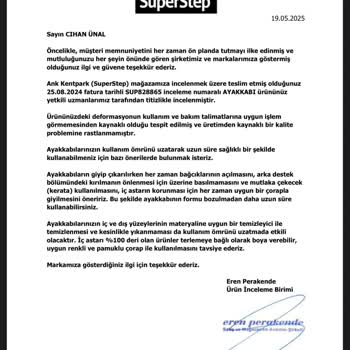 Kısa Sürede Deforme Olan Ayakkabıya Mağaza Sorumluluk Almadı