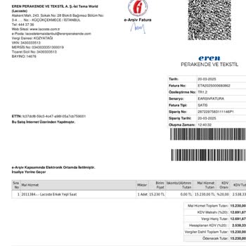 Satın Aldığım Saatin Çizik Çıkması Ve İade Sürecinde Yaşanan Belirsizlik