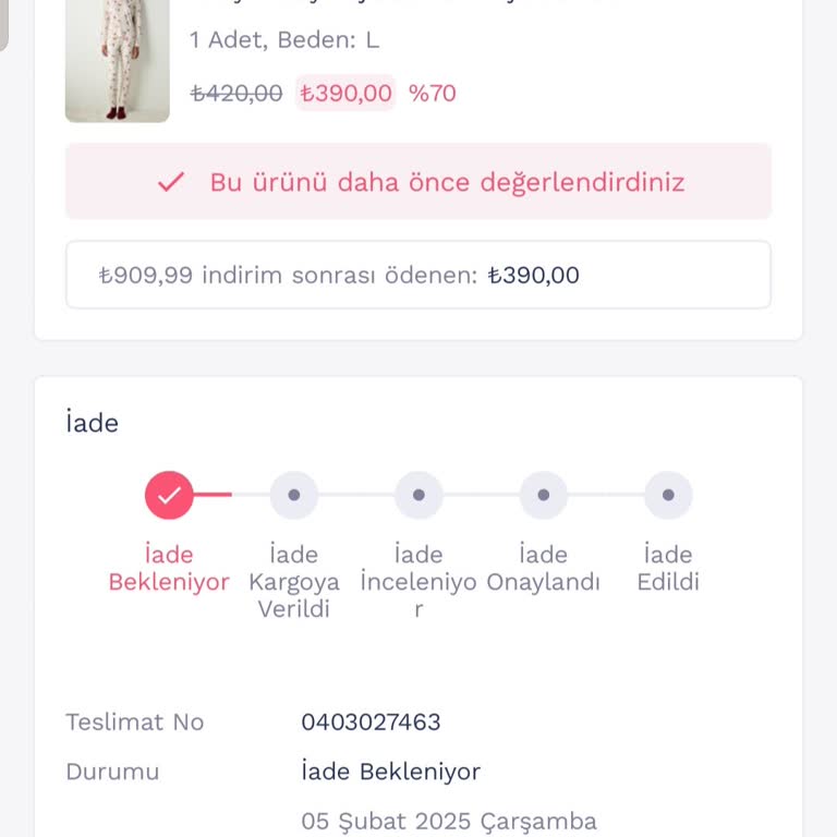 Penti İade Sürecinde 4 Aydır Paramı Alamadım Mağdur Edildim