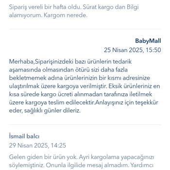 Bir Aydır Teslim Edilmeyen Sipariş Ve Yanıltıcı Bilgilendirme