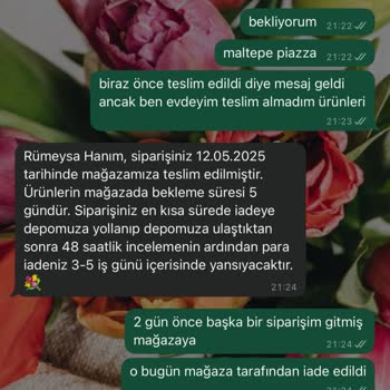 Teslim Edilmeyen Ürün, İade Sorunu Ve Müşteri Hizmetlerine Ulaşılamıyor