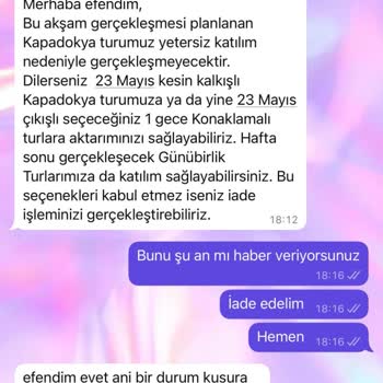 İptal Edilen Turun İadesi Yapılmıyor, İletişim Kurulamıyor