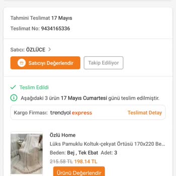Koltuk Örtüsü İlk Yıkamada Çekti Ve Püskülleri Döküldü, İade Edilemiyor