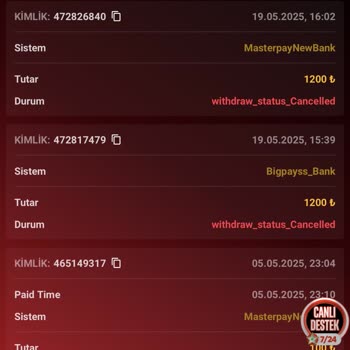 Kazancımı Çekemiyorum, Müşteri Hizmetleri Yetersiz