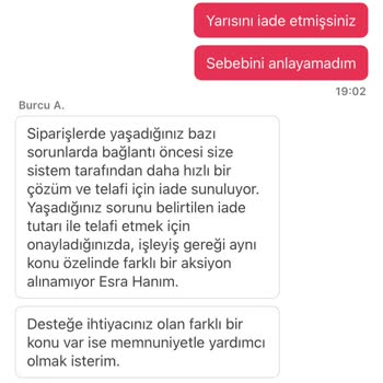 Pizza Parçalanmış Geldi İade Eksik Yapıldı