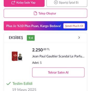 Aldığım Parfüm Sahte Çıktı, Olumsuz Yoruma İzin Verilmiyor!