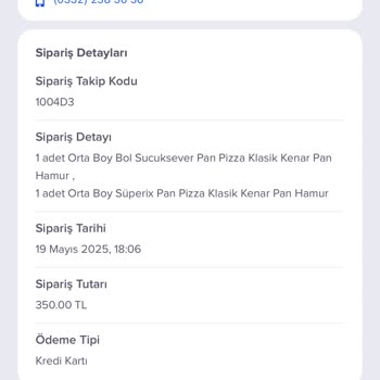 Soğuk Pizza Ve Yetersiz Müşteri Hizmetleri