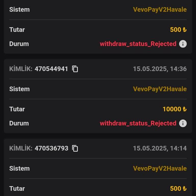 Vaycasino Kazancımın Tamamını Çekemedim Sadece 500 TL Ödeme Yapıldı