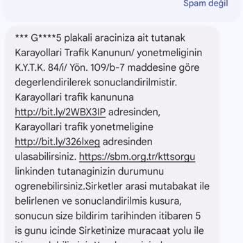 Yanlış Plakaya Gönderilen Tutanak Mesajı Ve İtiraz Sorunu