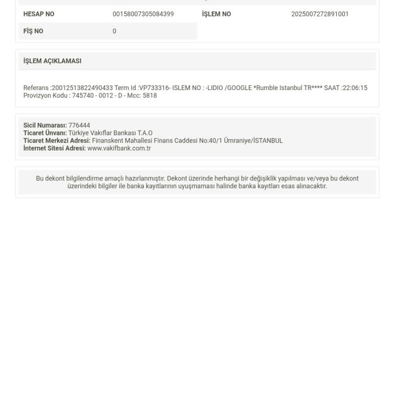 Onayım Olmadan Gerçekleşen Lidio Google İşlemi Ve Haksız Para Çekimi