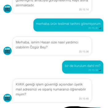Canlı Destek İlgisizliği Nedeniyle Siparişimi İptal Ettim