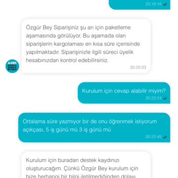 Canlı Destek İlgisizliği Nedeniyle Siparişimi İptal Ettim