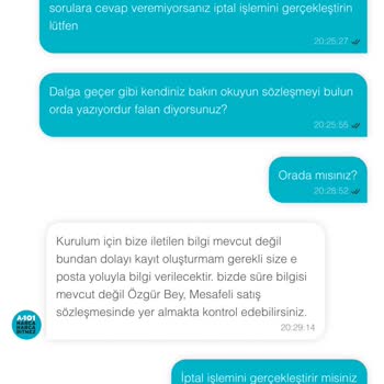 Canlı Destek İlgisizliği Nedeniyle Siparişimi İptal Ettim