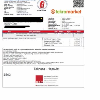 Satın Alınan Robotun Arızası Ve Müşteri Hizmetlerinden Dönüş Alamama