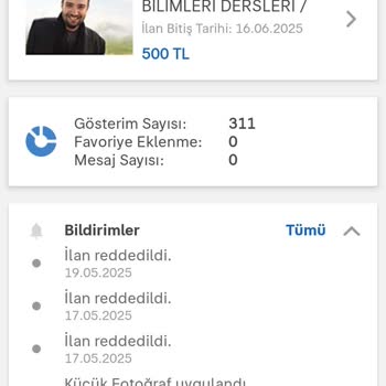 Yayınlanmayan İlan İçin Ücret Alındı, İade Talep Ediyorum