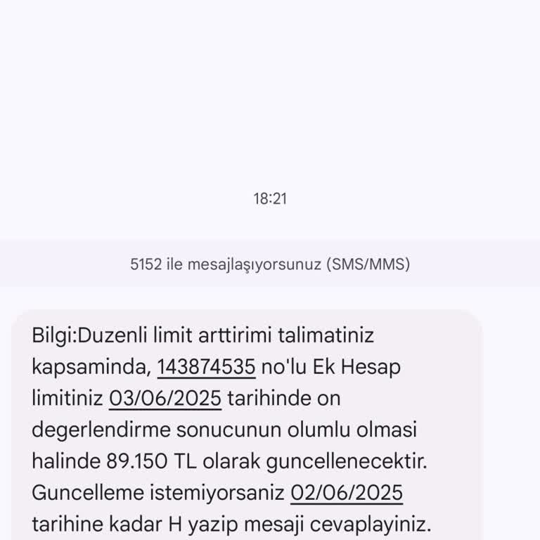 Talebim Dışında Limit Artırımı Ve Hesap Kapatma Sorunu