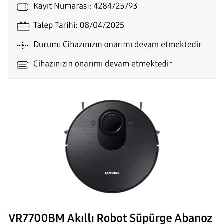 Samsung Robot Süpürge Değişiminde 45 Gündür Mağduriyet Yaşıyorum