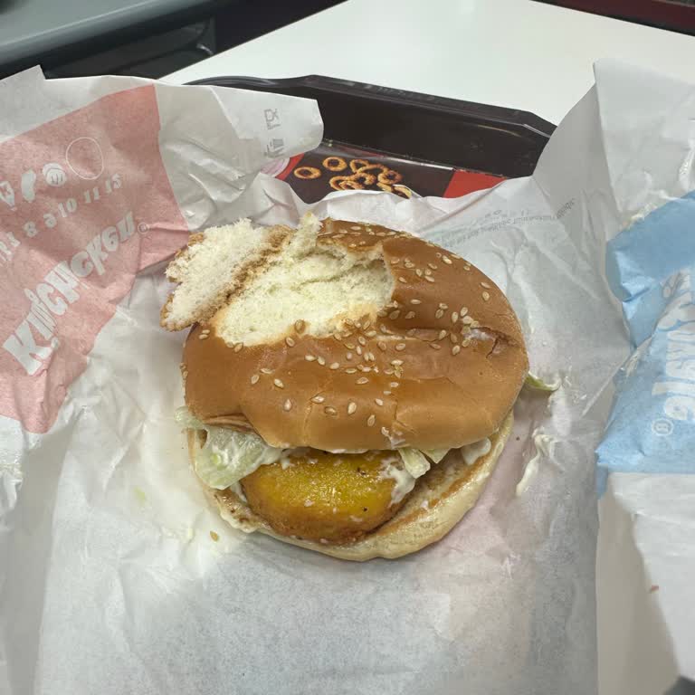 Bayat Ekmek Ve Pişmemiş Tavukla Gelen King Chicken Menü Hayal Kırıklığı