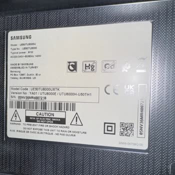 Samsung 50TU8000 Model TV Aniden Kapandı Ve Servis Dönüşü Yapılmadı