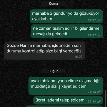 Ayakkabılarım 42 Gündür Teslim Edilmedi, Cevap Alamıyorum