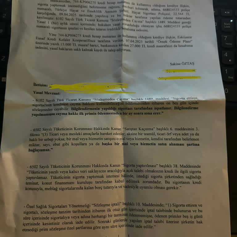 Halkbank'tan Zorunlu Sigorta Ve Haksız Masraf Kesintisi