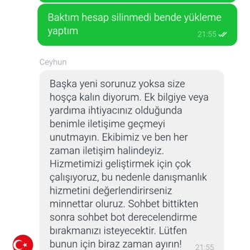 Hesap Silme Talebim Sonrası Bakiyem Kayboldu