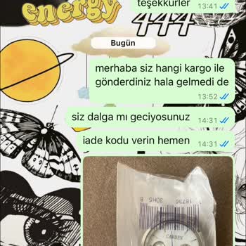 Sipariş Edilen Saat Yerine Farklı Ürün Gönderildi Ve İletişim Engellendi